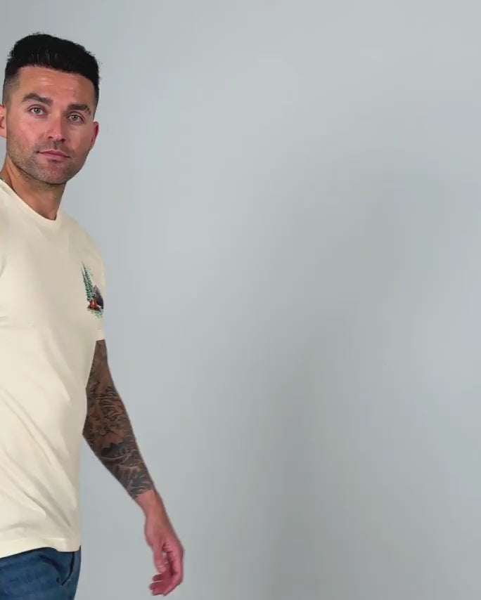 Wild Retreat Tee-Natural-Regular-Video--Model---L