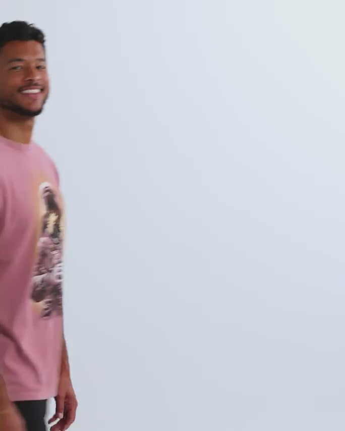Lunar Petals Vintage Tee-Vintage Mauve-Regular-Video--Model---L