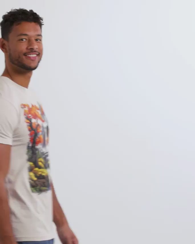 Misty Falls Tee-Ivory-Regular-Video--Model---L