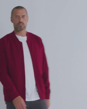 Heritage Bomber Jacket-Wine Red-video