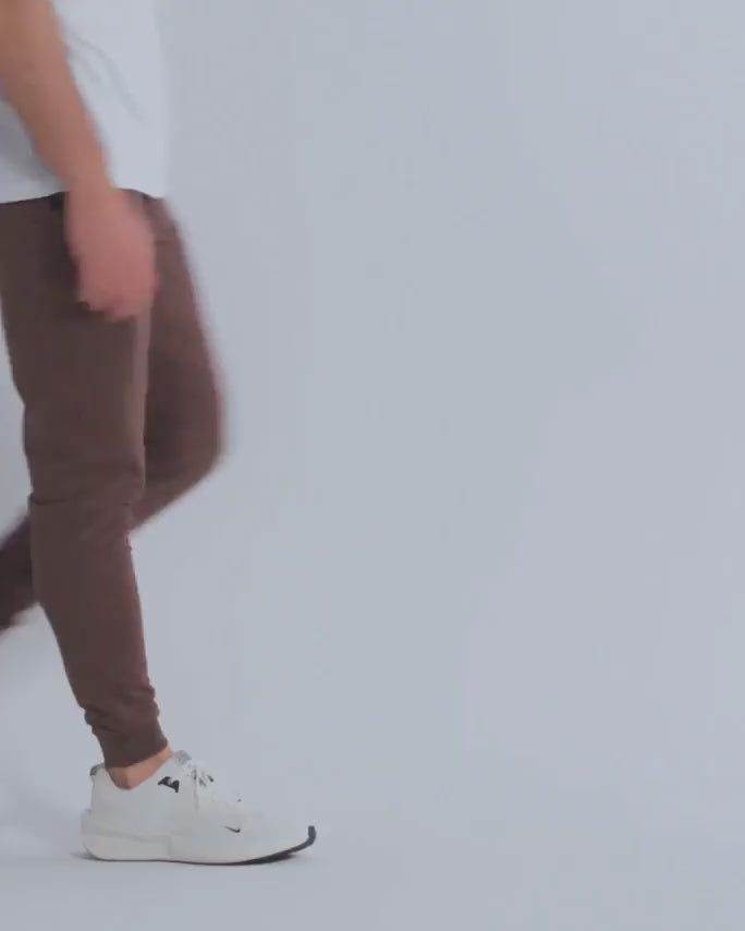 Fleece Joggers - Non-Branded-Brown-video