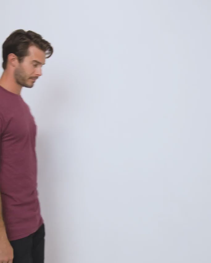 Pocket Tee-Maroon-video