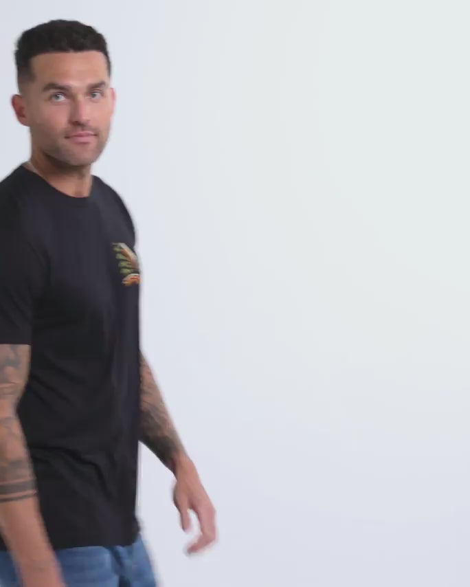 Cedar Peak Tee-Black-Regular-Video--Model---L