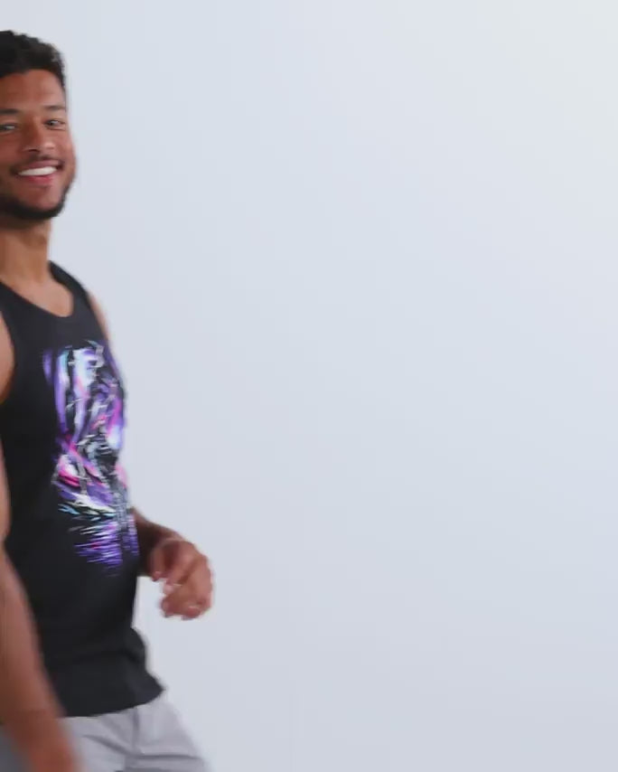 Cosmic Surge Tank-Black-Regular-Video--Model---L