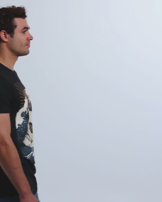 Dead Current Tee-Black-Regular-Video--Model---L