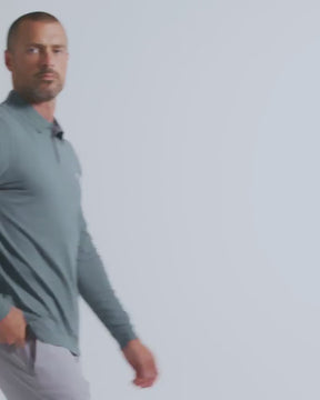 Long Sleeve Polo - Non-Branded-Indigo-video