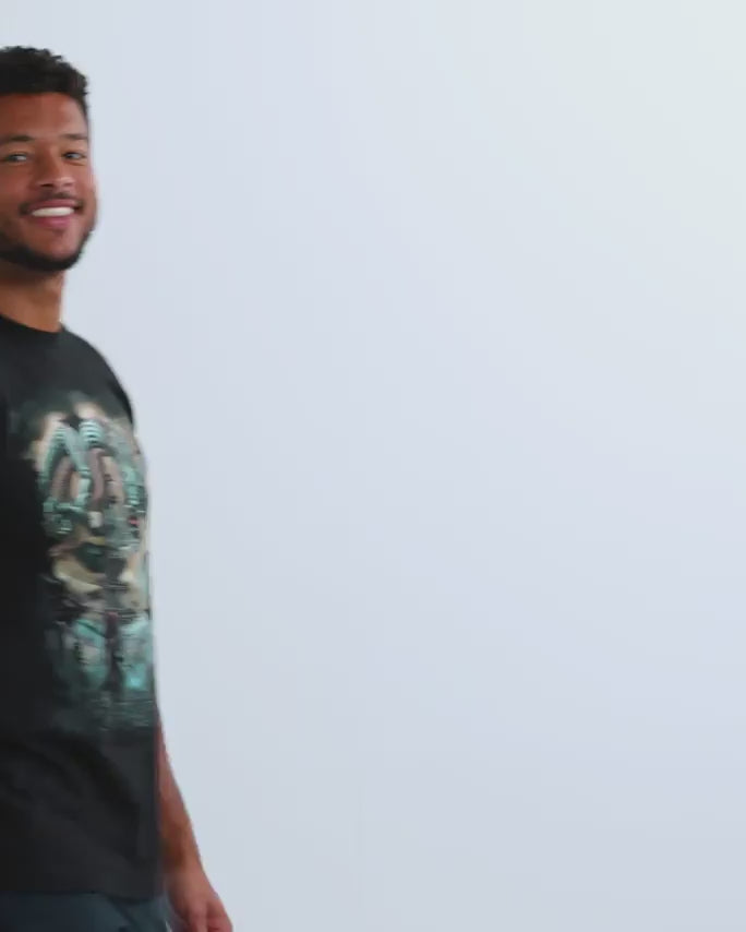 Ancient Fury Glow-in-the-Dark Tee-Black-Regular-Video--Model---L