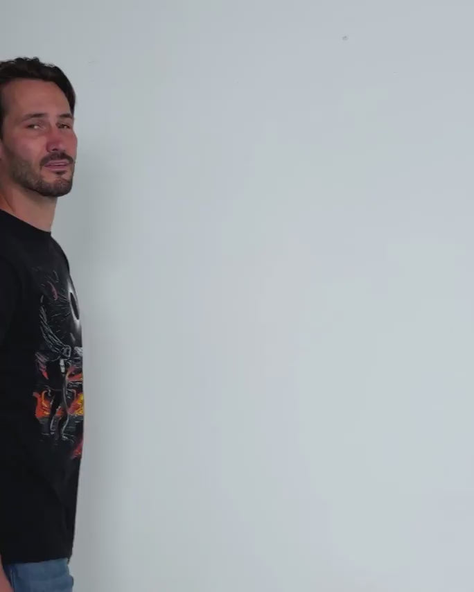 Volcanic Void Tee-Black-Regular-Video--Model---L