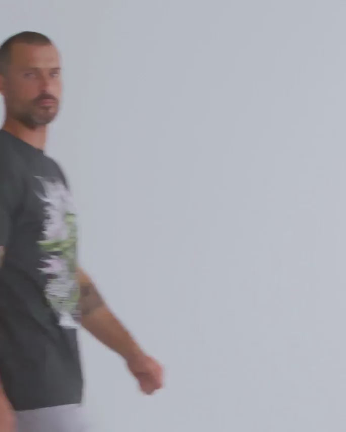 Rooted Relic Tee-Charcoal-Regular-Video--Model---L