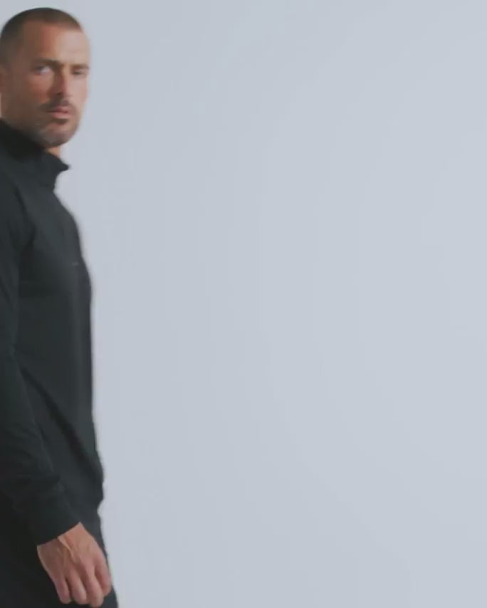 Endeavor Quarter Zip Tee - Non-Branded-Black-video