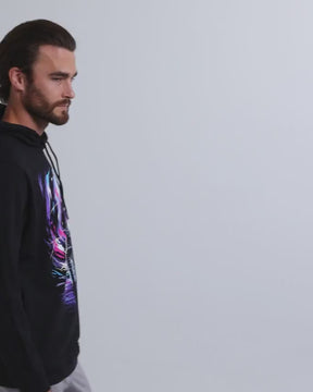 Cosmic Surge Hoodie-Black-allskus