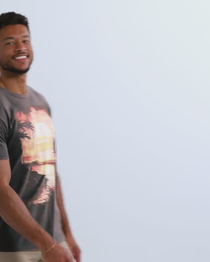 Sunset Swell Vintage Tee-Vintage Graphite Black-Regular-Video--Model---L