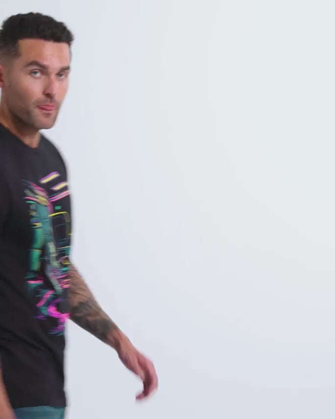 Astral Tuneup Glow-in-the-Dark Tee-Black-Regular-Video--Model---L