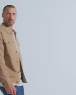 Tradesman Trucker Jacket - Non-Branded-Khaki-video