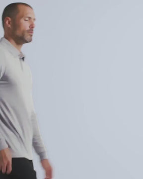 Long Sleeve Polo - Non-Branded-Grey-video