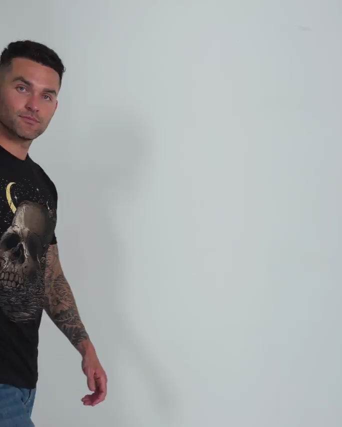 Death's Door Tee-Black-Regular-Video--Model---L