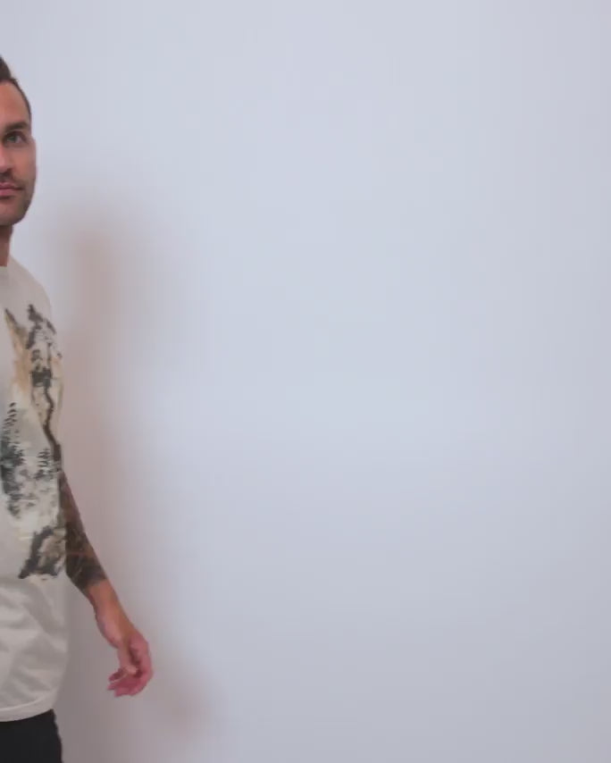 Tranquil Ascent Tee-Cream-Regular-Video--Model---L