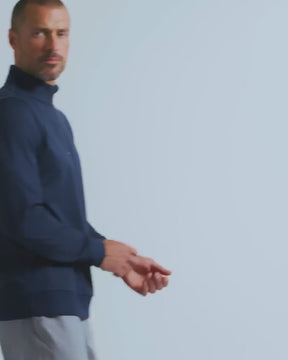 Endeavor Quarter Zip Tee - Non-Branded-Navy-video