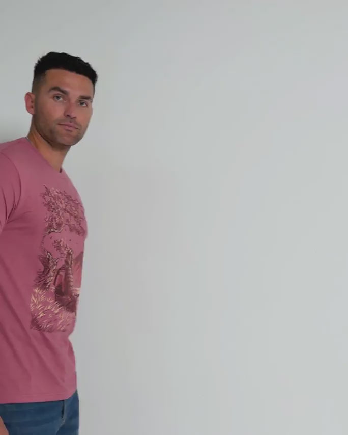 Serene Blade Tee-Heather Mauve-Regular-Video--Model---L