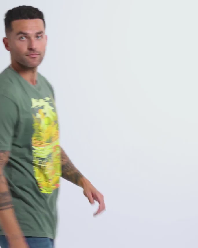 River Depths Vintage Tee-Vintage Royal Pine-Regular-Video--Model---L