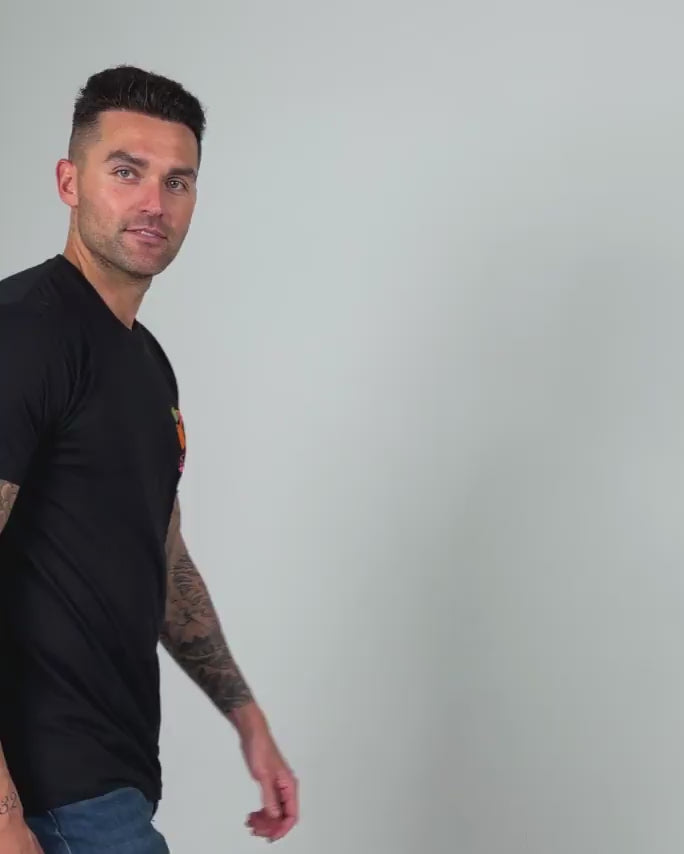 Neon Odyssey Tee-Black-Regular-Video--Model---L