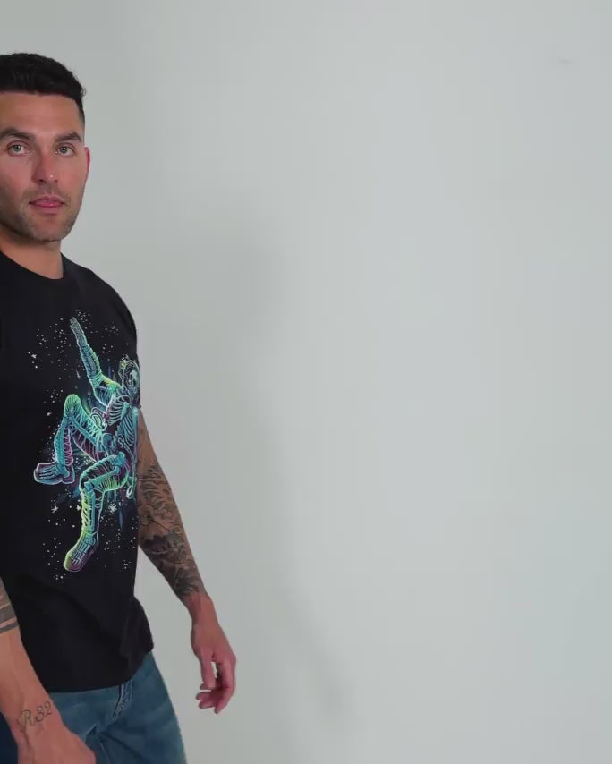 Astral Bones Glow-in-the-Dark Tee-Black-Regular-Video--Model---L