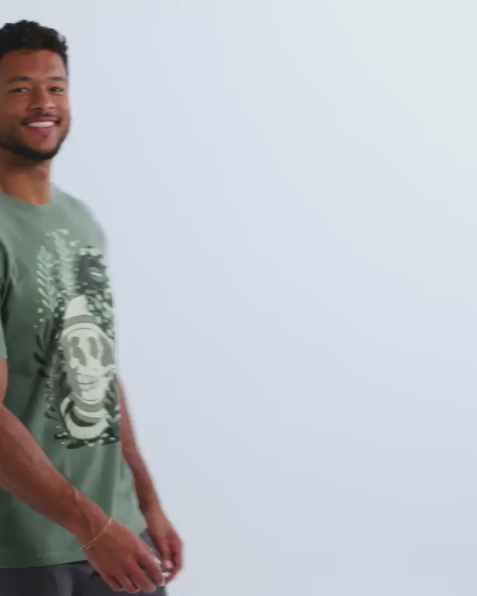 Tentacle Tomb Vintage Tee-Vintage Royal Pine-Regular-Video--Model---L