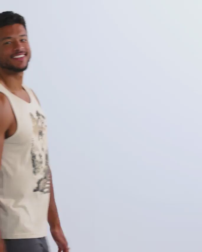 Tranquil Ascent Tank-Cream-Regular-Video--Model---L