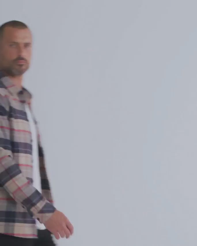 Fairbanks Flannel-Beige Multiplaid-Regular-video