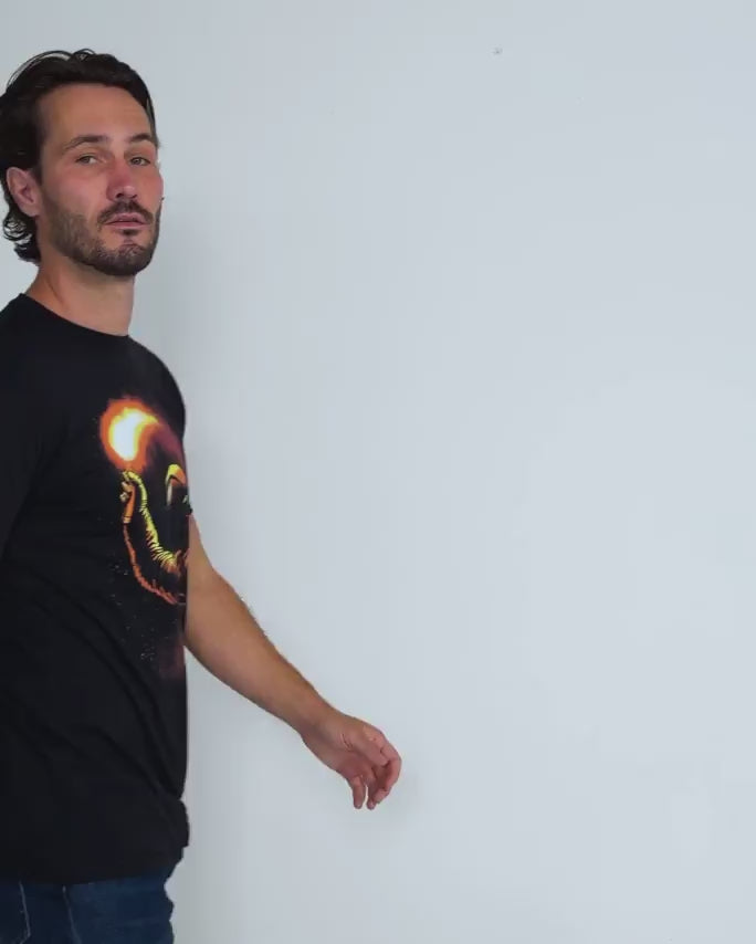 Stellar Flare Tee-Black--Regular-Video--Model---L