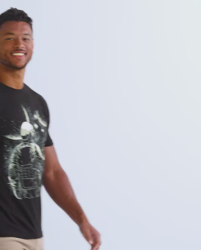 Galaxy Guide Tee-Black-Regular-Video--Model---L