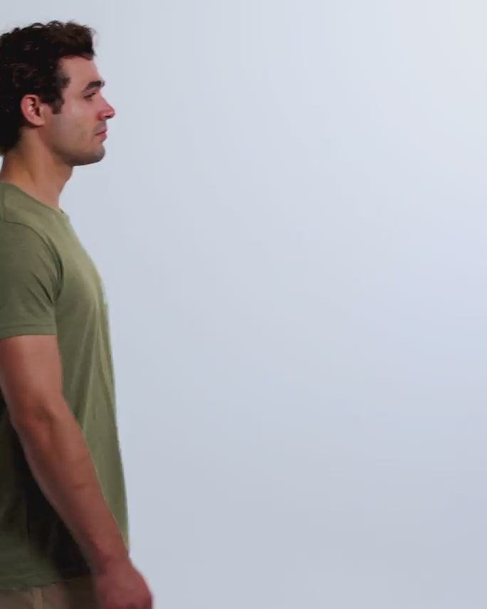 Emerald Ridge Tee-Olive Green-Regular-Video--Model---L
