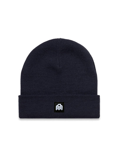 Basic AM Beanie-Navy-Front