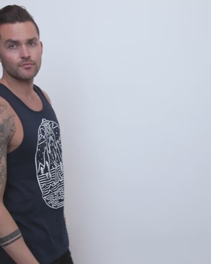 Overseer Tank-Navy-Regular-Video--Model---L
