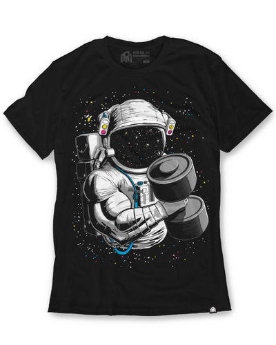 Astro Pump Tee-Black-Front