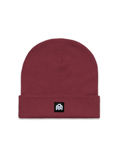 Basic AM Beanie-Maroon-Front