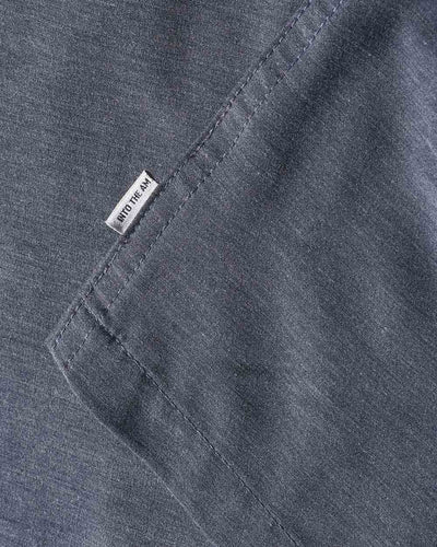 Essential Button Up-Navy-Detail