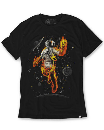 Cosmic Inferno Tee-Black-Front