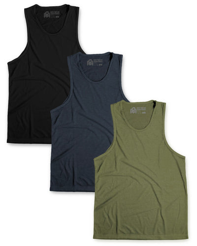 Essential Tank Custom 3 Pack-Front