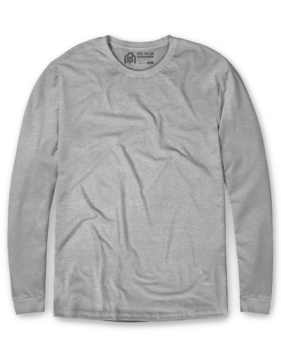 Long Sleeve Tee - Non-Branded-Regular-Grey-Front