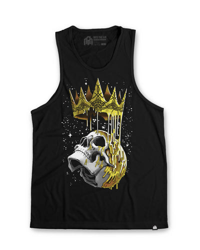 Fallen King Tank-Black-Front