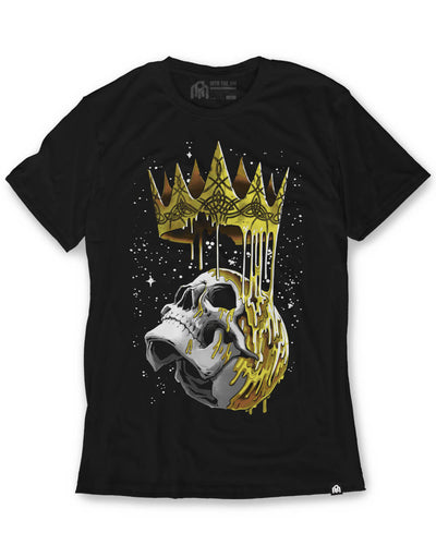 Fallen King Tee-Black-Front