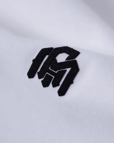 Basic V-Neck Tee-White-Detail-Regular