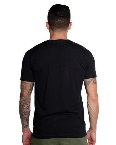 Basic V-Neck Tee-Black-Back--Zack---L-Regular