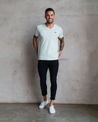 Basic V-Neck Tee-Light Blue-Full--Zack---L-Regular