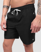 Basic Athletic Shorts-Black-Side--Zach---L