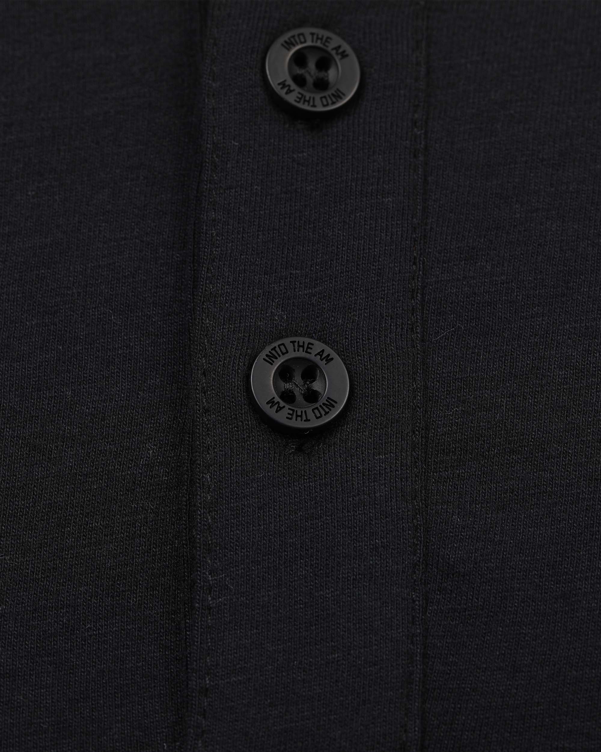 Henley Tee - Branded-Black-Regular-Detail 3--Model---Size