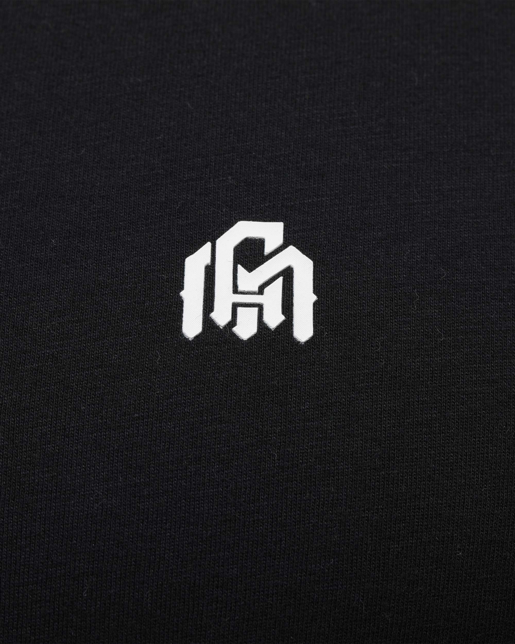 Henley Tee - Branded-Black-Regular-Detail 2--Model---Size