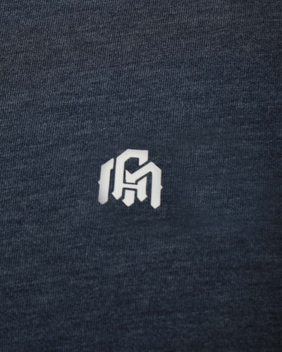 Henley Tee - Branded-Navy-Regular-Detail--Model---Size