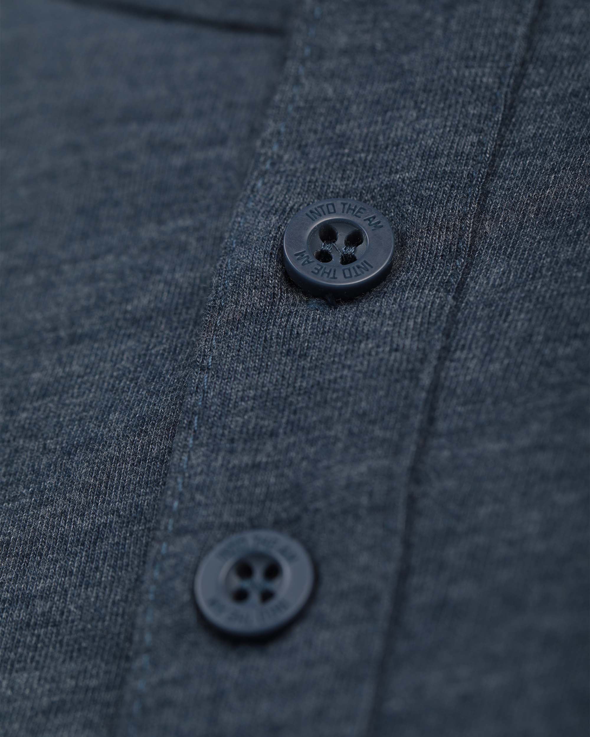Henley Tee - Branded-Navy-Regular-Detail--Model---Size